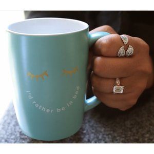 I'd Rather Be In Bed Mint Teal Mug by Ayesha Curry